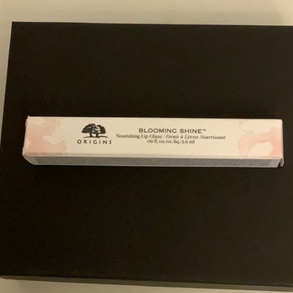 New Origins nourishing lip glaze.